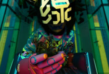 A futuristic cyborg Runner holding a data tag ahead of the official Marathon release date