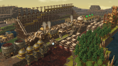 Timberborn 1.0 gameplay showing beaver city builder automation and water physics