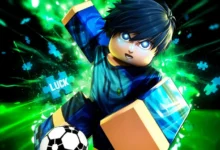 Blue Lock Rivals codes - a character kicks the ball on a colorful background