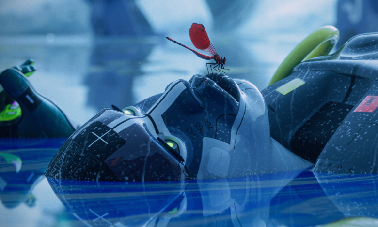 A defeated Runner lying in the water after a brutal match - Marathon beta complaints