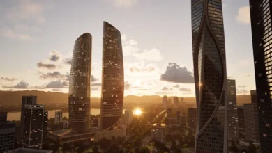 A sprawling, realistic metropolis in City Masterplan, the upcoming Unreal Engine 5 city builder game.